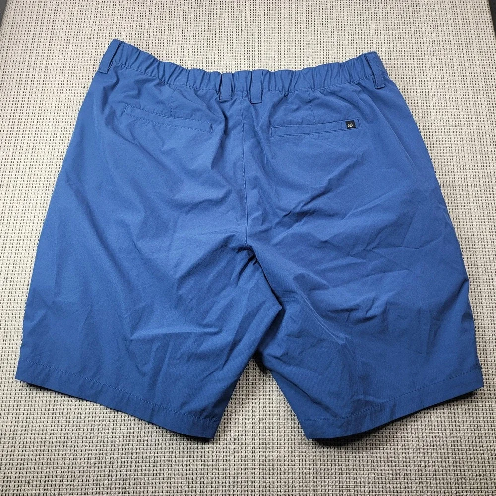 Banana Republic Shorts Mens 38 Blue Chino Elastic Waist‎ 9 Inseam Casual Summer